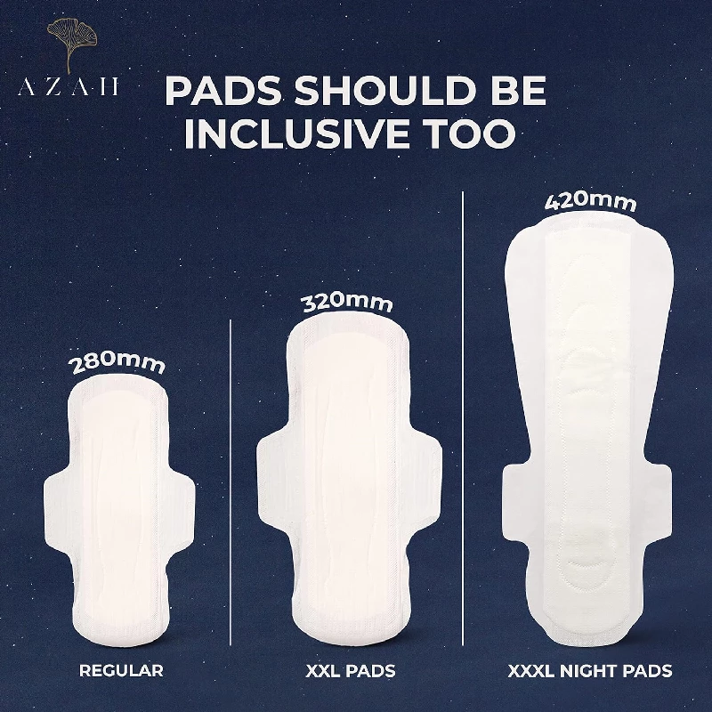 AZAH XXXL Heavy Flow Sanitary Pads, 12 Pads-3.webp